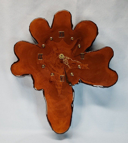 Vintage cypress wood - , clock