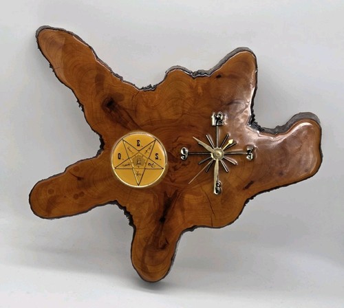 Cypress wall clock handmade - wall,